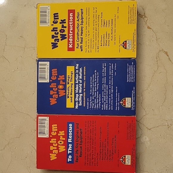 Front Row Entertainment Watches Work 3-Pack VHS Tapes - Picture 2 of 6